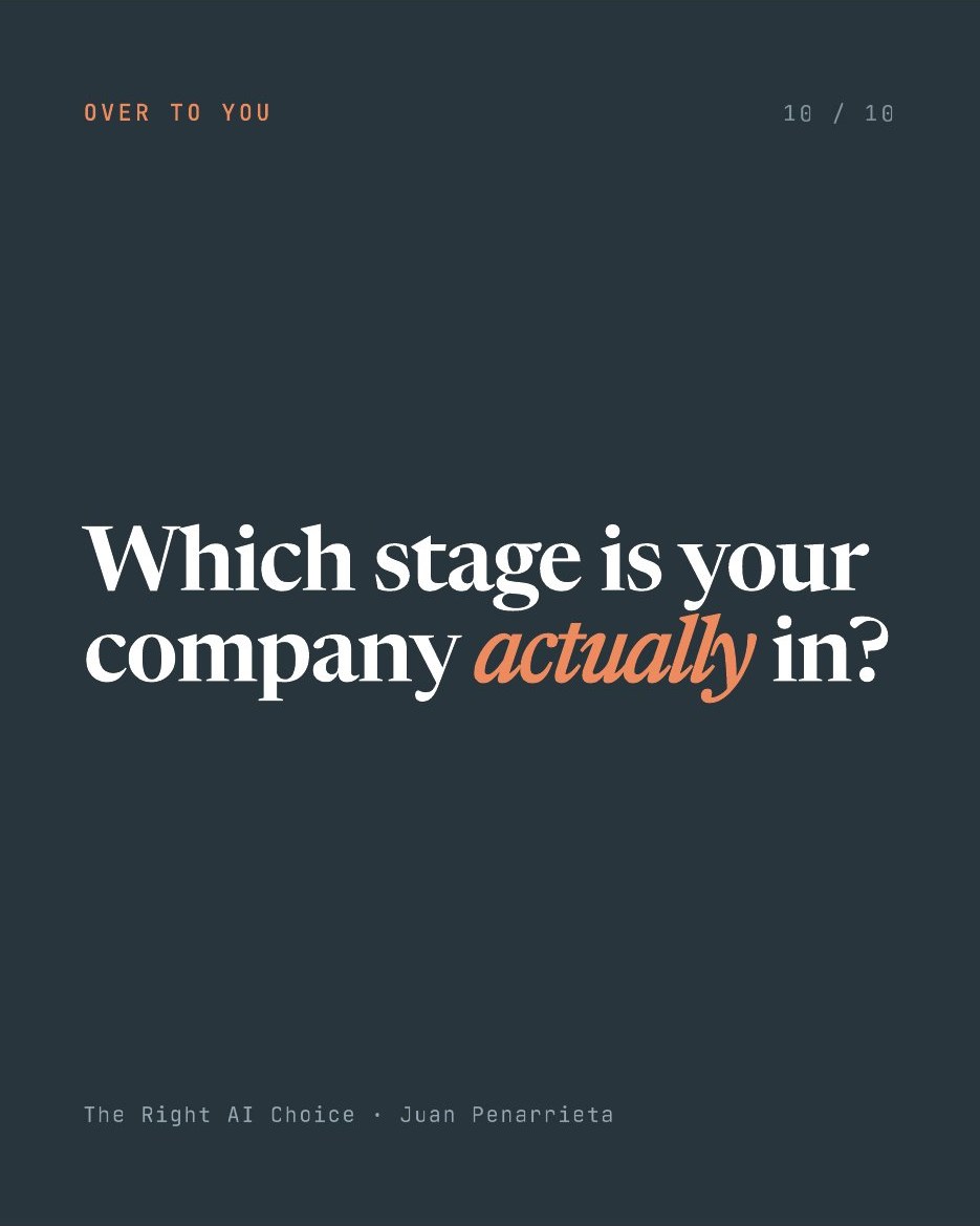 Four Stages of AI Inside a Company, slide 10 of 10